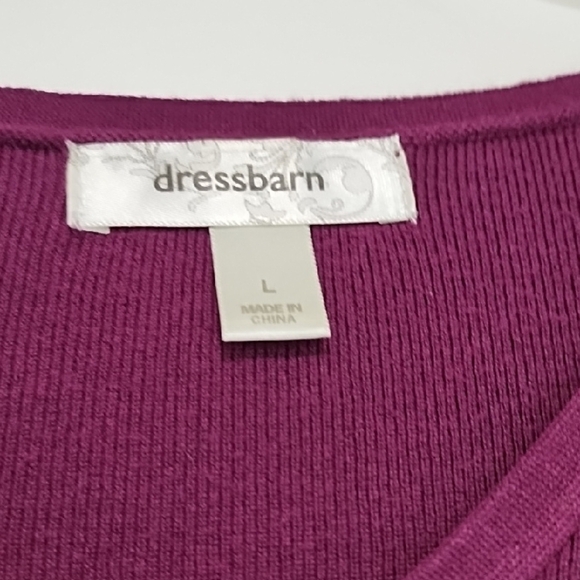 Ming Wang Red 3/4 Sleeve Relaxed Blouse - Picture 2 of 5